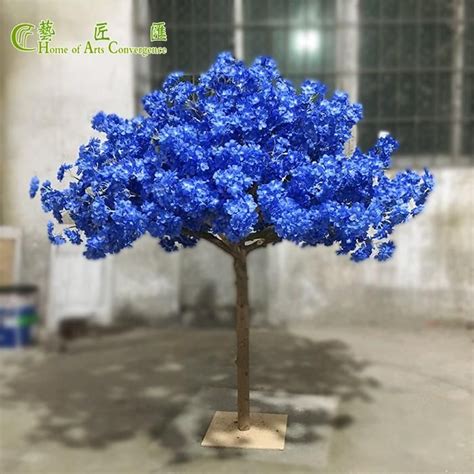 China Blue Silk Wood Trunk Cherry Blossom Trees Supplier Suppliers