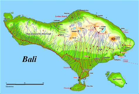 Amazing Indonesia Bali Map