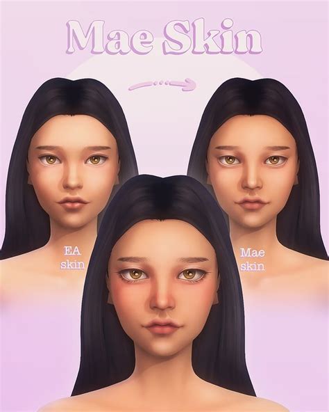 Mae Skin Overlay Miiko Sims 4 Cc Skin The Sims 4 Skin Sims 4