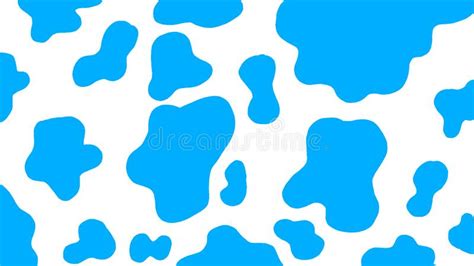 Fun Blue Cow Prints Pattern Stock Illustration Illustration Of Black Orange 219918155