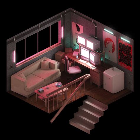 Isometric projection is one of the most used projection when drawing 3d objects. ArtStation - The City - Isometric Environments, Ethan ...