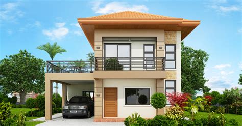 Havana Two Storey House With Spacious Terrace Pinoy Eplans