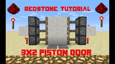 You are available to make a door that can open when you step in. Minecraft Tutorial | How to make a redstone 3x2 Piston ...
