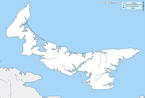 Prince Edward Island Free Map Free Blank Map Free Outline Map Free