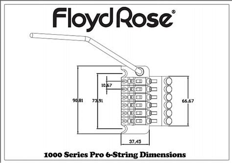 Floyd Rose 1000 Series Pro Frtp1000 Tremolo System Chrome Reverb
