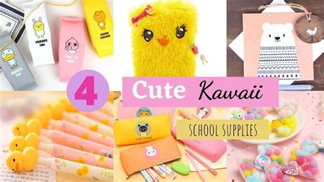 4 Cute Kawaii School Supplies Diy Back To School Diy Crafts Kawaii