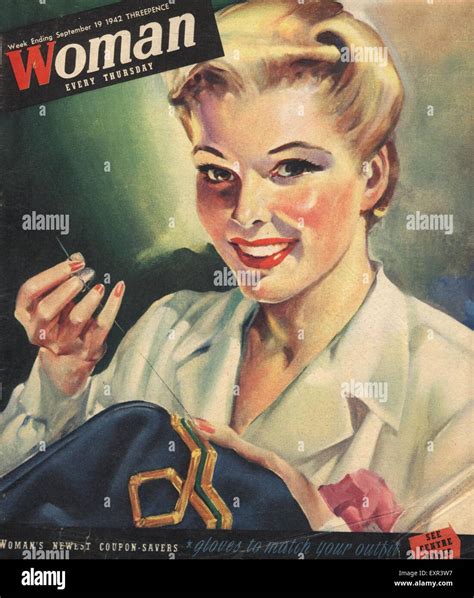 1940s Uk Woman Magazine Cover Stock Photo Alamy