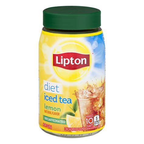 Save On Lipton Iced Tea Mix Lemon Low Calorie Decaffeinated Order