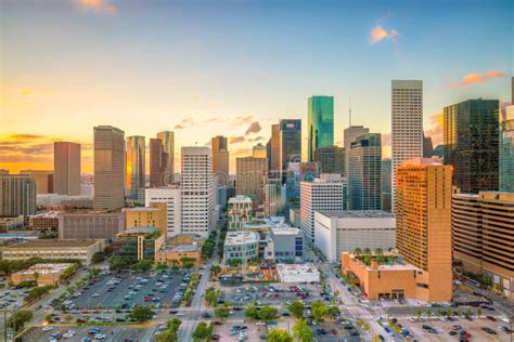 Downtown Houston Skyline Stock Photo Image Of Architecture 84582614