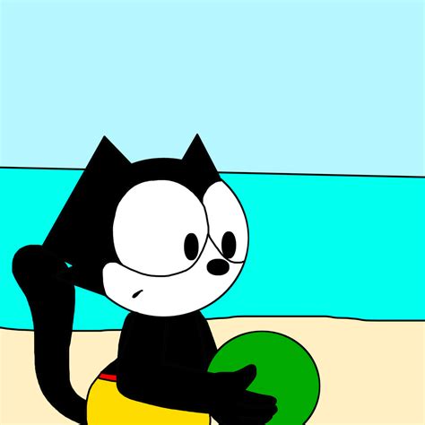 Felix Holding A Ball At Beach By Marcospower1996 On Deviantart