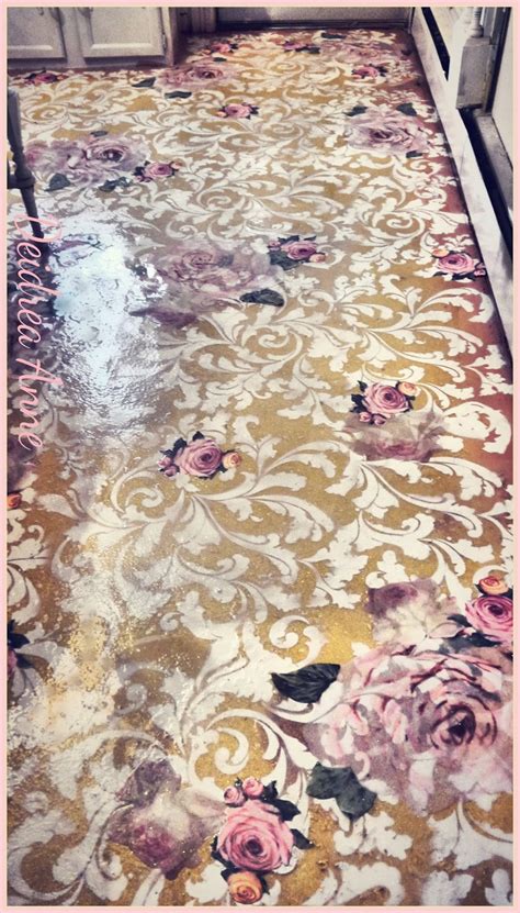 Suzy Homefaker: Recycled Painted Linoleum Kitchen Glitter ...