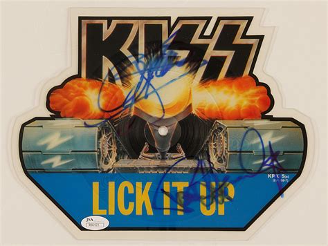 Lot Detail Kiss Gene Simmons And Paul Stanley Signed Lick It Up