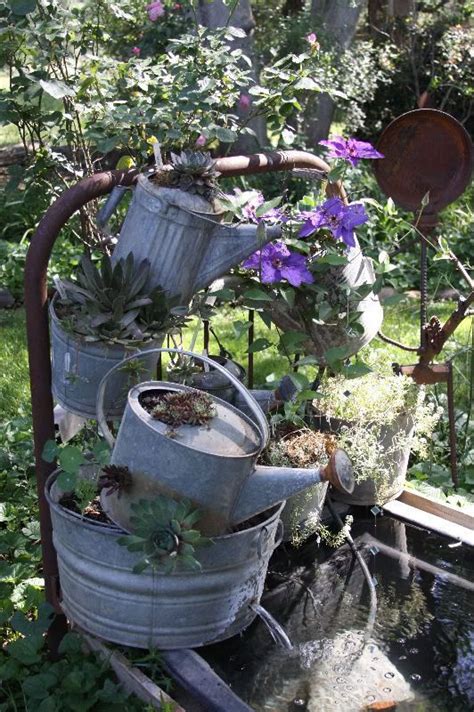 Love All Of These Elements The Galvanized Water Cans The