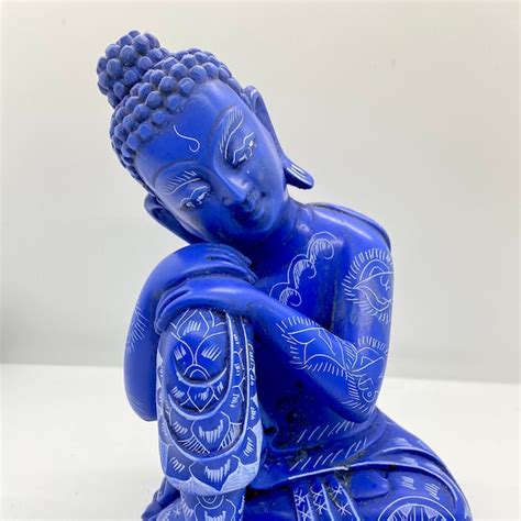 Resting Buddha Garden Statue Etsy