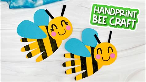 Handprint Bee Craft For Kids Youtube