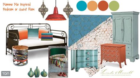 Mamma mia 2's gorgeous grecian b&b. A Mamma Mia Inspired bedroom or guest room design. # ...