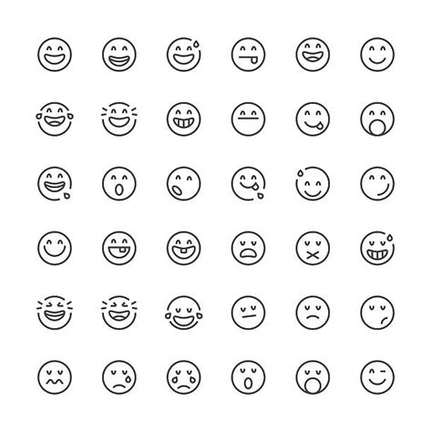 Smiley Face Black And White Stock Photos Pictures And Royalty Free