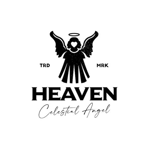 Premium Vector Angel Heart Logo Template