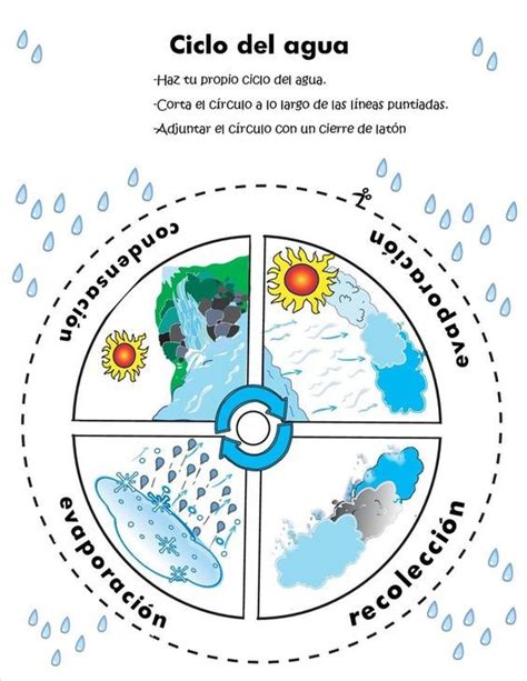 Fichas Para El Ciclo Del Agua Preschool Science Science For Kids