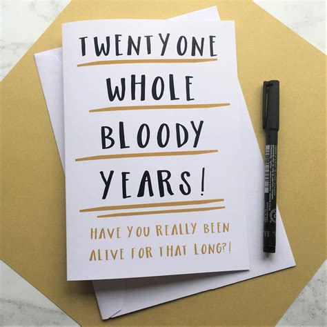 Funny 21st Birthday Cards Printable Printable Templates Free