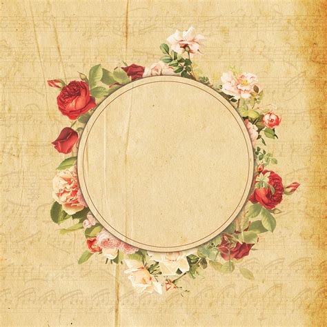 vintage floral frame collection free download on Behance