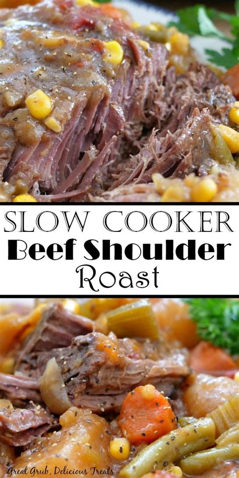 Skim off any fat from the surface and remove the bones. Slow Cooker Beef Shoulder Roast in 2020 | Roast beef recipes, Slow cooker roast beef, Slow ...