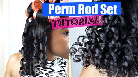 Natural Hair Large Perm Rod Set Tutorial Youtube