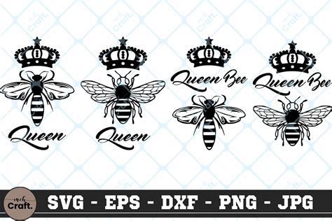queen bee bundle svg bees bundle svg bee graphic by mchcrafter · creative fabrica