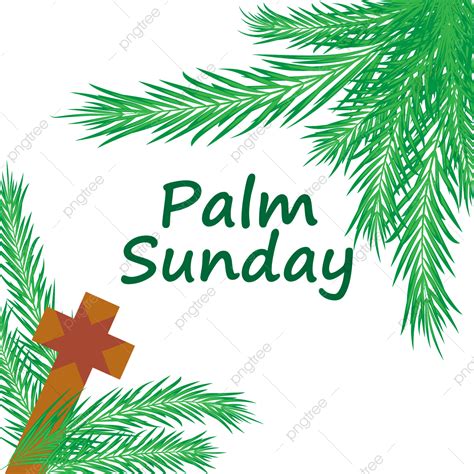 Palm Sunday Religious Clipart Hd Png Beautiful Palm Sunday Vector