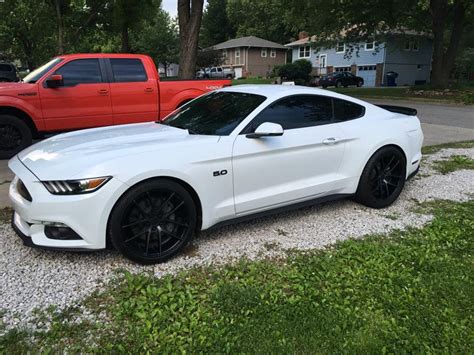 Gt350 Track Pack Spoiler On Oxford White 2015 S550 Mustang Forum Gt
