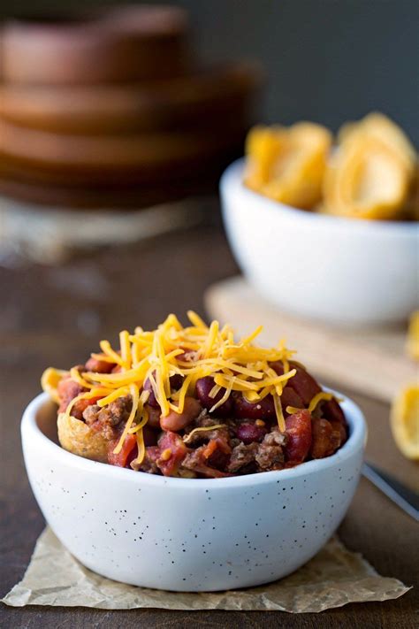 Frito Chili Pie Recipe Can Be Made In A Crock Pot Or On The Stove Top