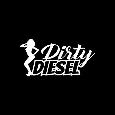 Yjzt 155cm76cm Dirty Diesel Sexy Girl Car Sticker Vinyl Decal Black