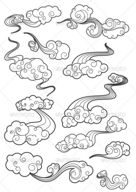 60 Chinese Japanese Cloud Ideas Cloud Tattoo Cloud Drawing