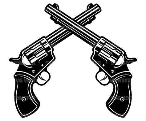 Scrapbooking Gun Files For Cricut Gun Circle Logo Svg Gun Dxf Gun Svg