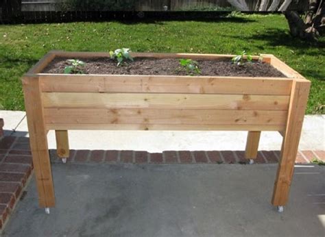 Raised garden box, bed planter, wooden elevated vegetable planter box,container garden,kit box grow for patio balcony outdoor #planterbox004. The Elevated Planter Box | Elevated planter box, Wooden ...