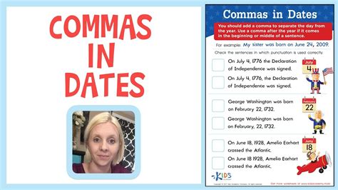 Commas in Dates - Learn Punctuation | Kids Academy
