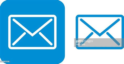 Blue Email Icon Vector Art Getty Images