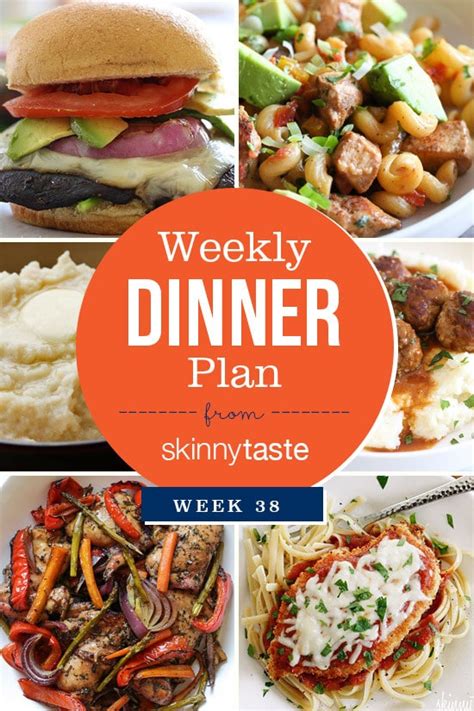 Skinnytaste Dinner Plan Week 38 Skinnytaste