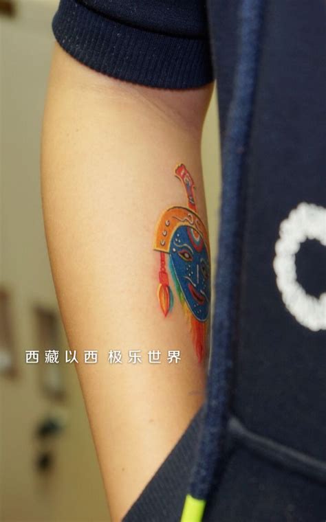 Tibetan Mask Tattoo Mask Tattoo Tattoos Ink Tattoo