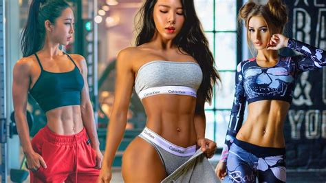 Korean Fitness Girls Workout Motivation Youtube