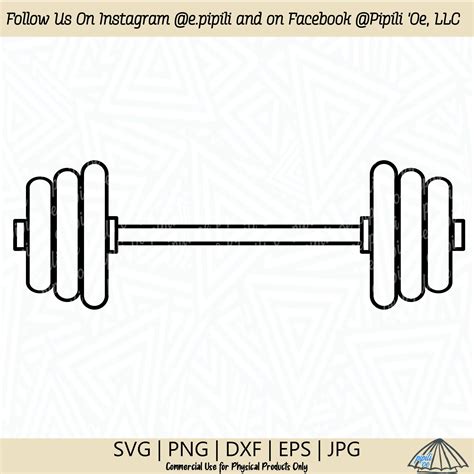 Barbell Svg Weights Svg Lifting Weights Svg Bodybuilding Etsy