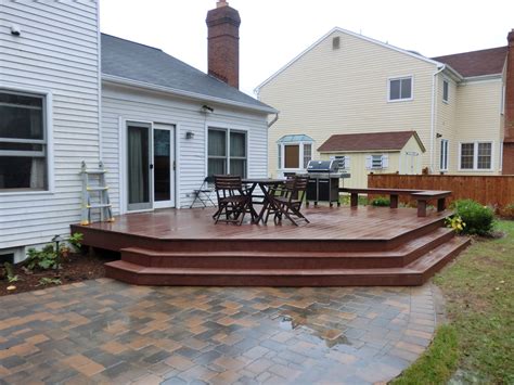 Deck And Paver Patio Ideas