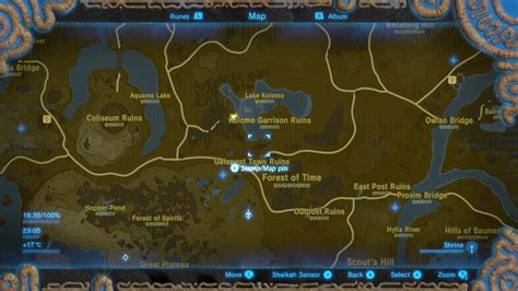 All Memory Locations In The Legend Of Zelda Breath Of The Wild