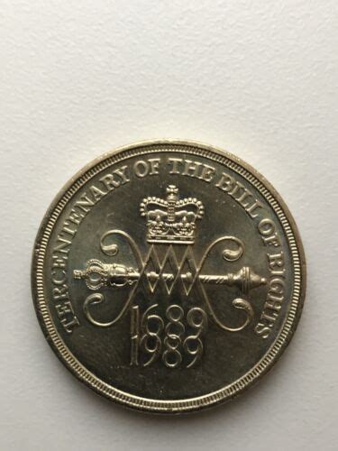 1989 £2 Coin Tercentenary Of The Bill Of Rights 300 Years 1689 Royal