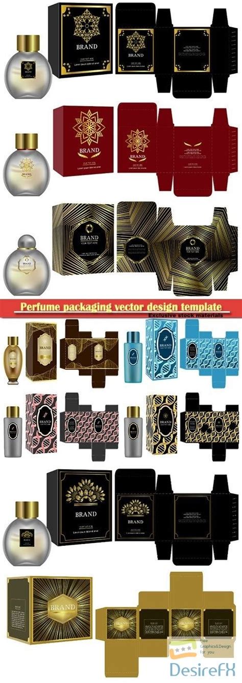 Anyone can create a perfect logo in an easy way. Download Perfume packaging vector design template | DesireFX.COM | Perfume packaging, Perfume ...