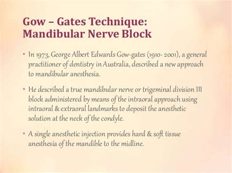 Gow Gates And Vazirani Akinosi Technique Of Nerve