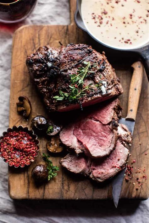 Beef tenderloin with red wine sauce. Simple and Festive Christmas Dinner Recipes - 31 Daily