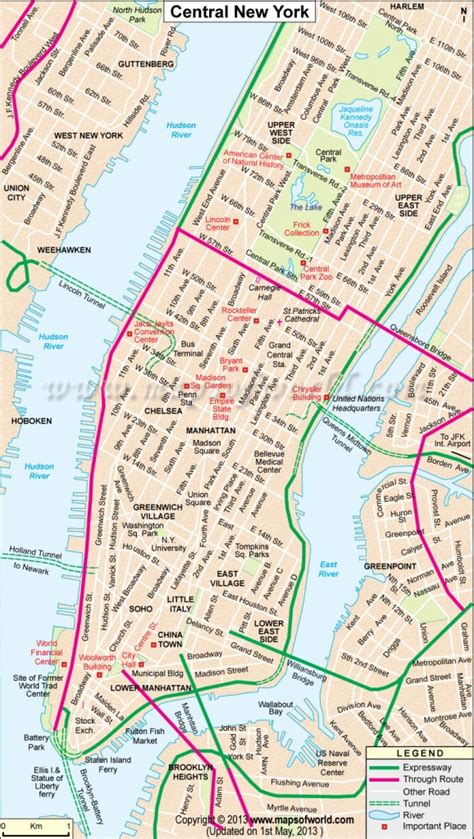 New York Downtown Map Printable Printable Maps