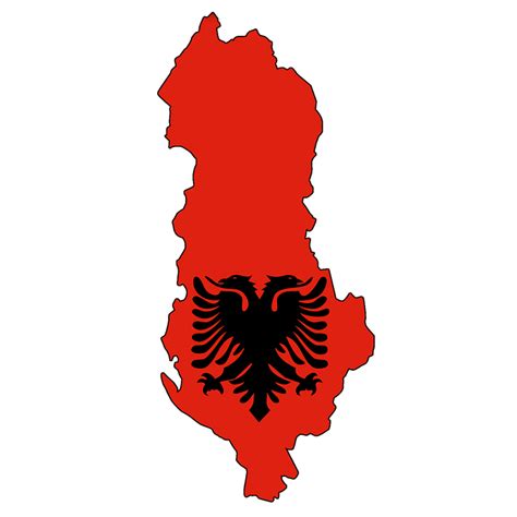 Simbolo Da Bandeira Da Albania
