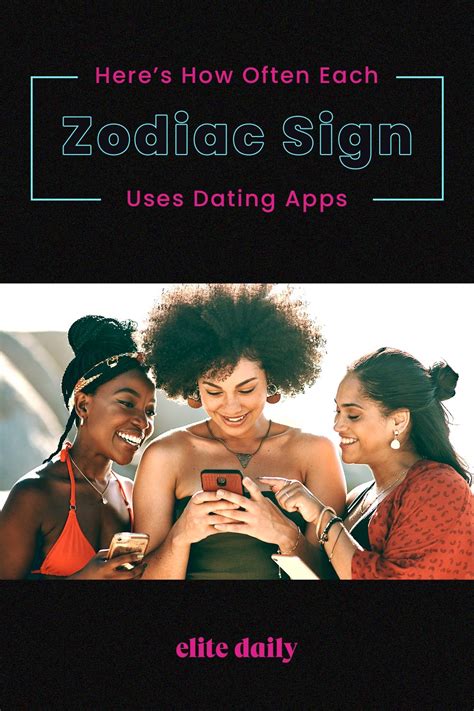 Heres How Often Each Zodiac Sign Uses Dating Apps Dating Apps